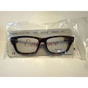 Enhance EN3856‎ Matte Tortoise Eyeglasses Frames 50-17-145mm Plastic